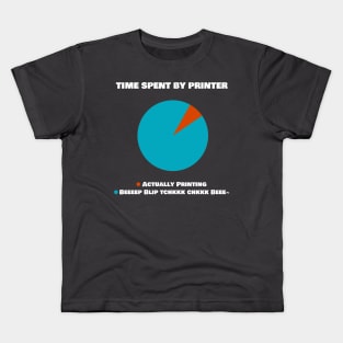 Time Spent by Printer Chart Kids T-Shirt